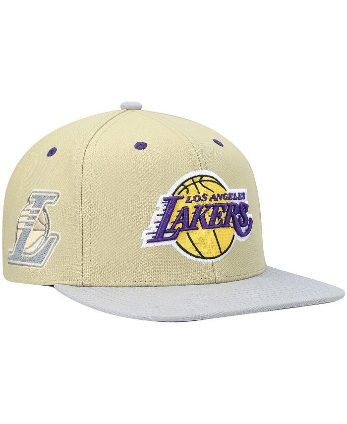 Cappellino Mitchell & Ness NBA Los Angeles Lakers State Insider – Snapback Original Fit In Poliestere, Logo Ricamato, Colore Giallo/Viola, Taglia Unica Regolabile - 5