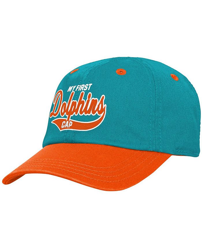 Outerstuff Infant Boys Aqua and Orange Miami Dolphins My First Tail Sweep  Slouch Flex Hat - Macy's