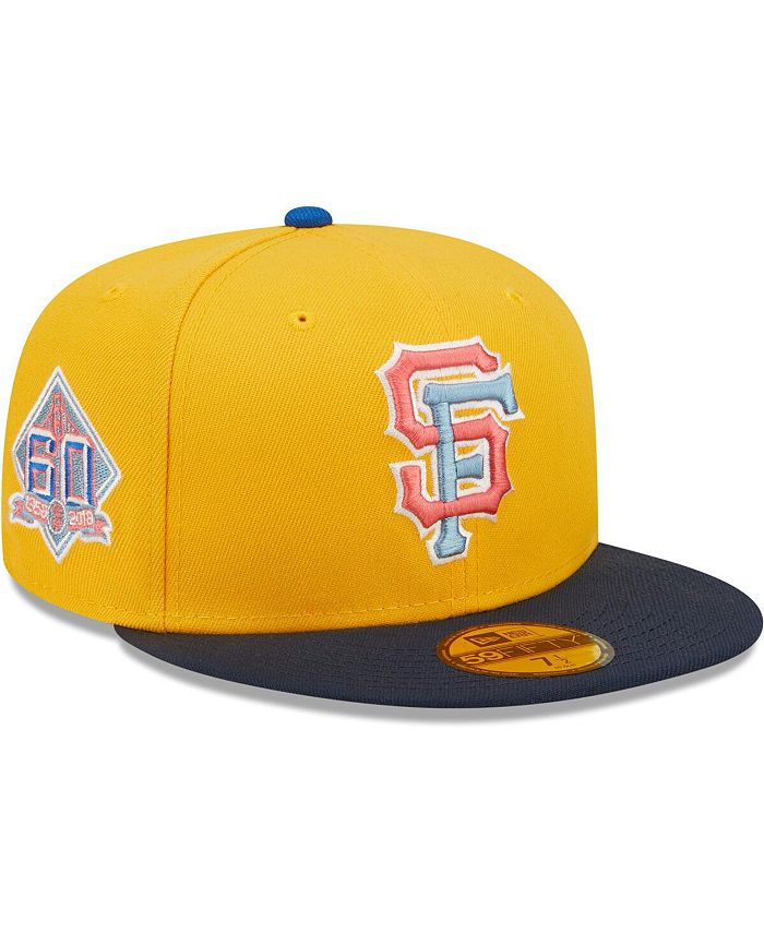 New Era Men's Gold and Azure San Francisco Giants 60th Anniversary