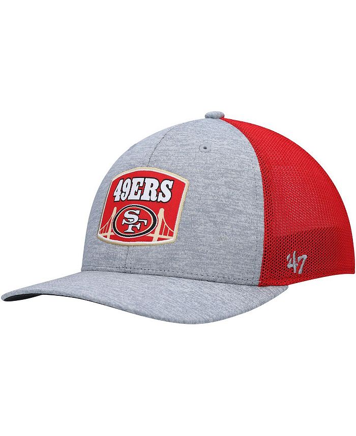 '47 Brand Men's Heathered Gray and Scarlet San Francisco 49ers ...