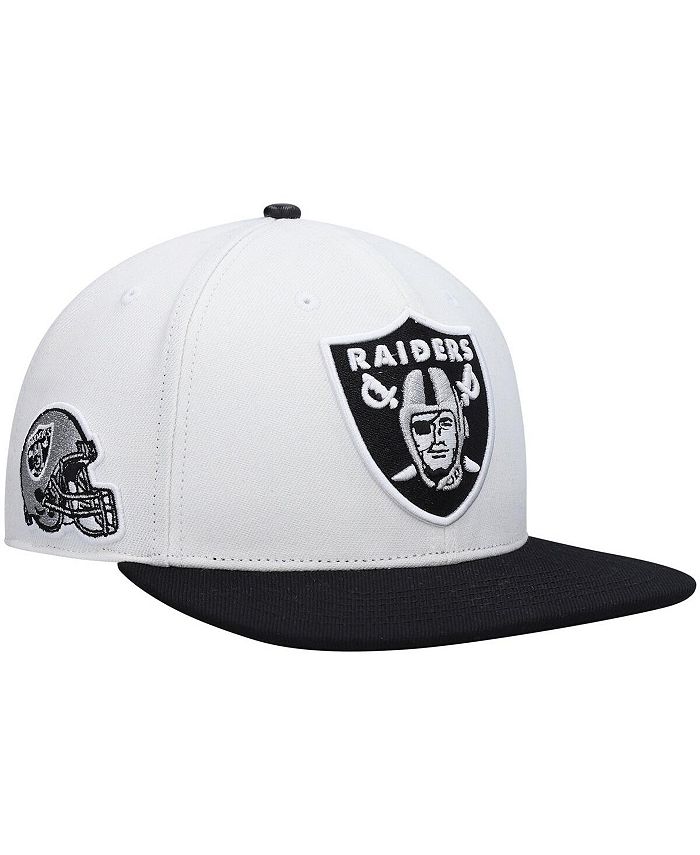 Pro Standard Men's White and Black Las Vegas Raiders 2Tone Snapback Hat ...