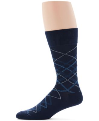 Perry Ellis Portfolio - Men's Diagonal Stripe Crew Dress Socks