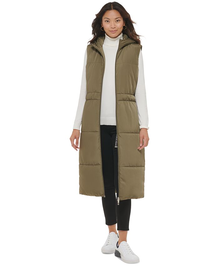 Calvin Klein Women's Long Hooded Puffer Vest & Reviews - Coats & Jackets -  Women - Macy's
