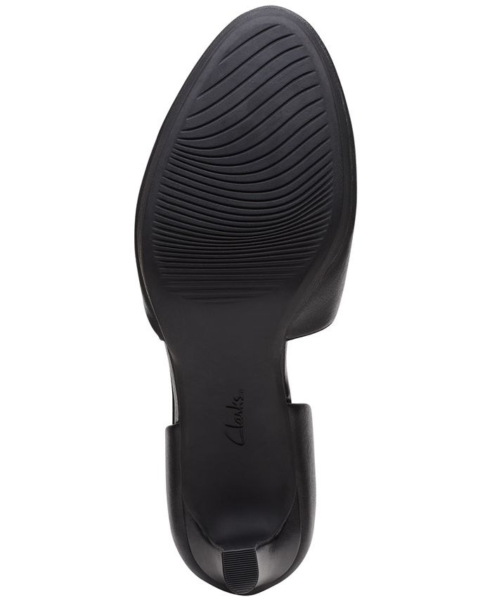 Clarks Ambyr Joy Womens Black Leather, 4.5