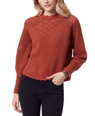 Sam Edelman - Aura Crochet Neckline Scalloped Sweater