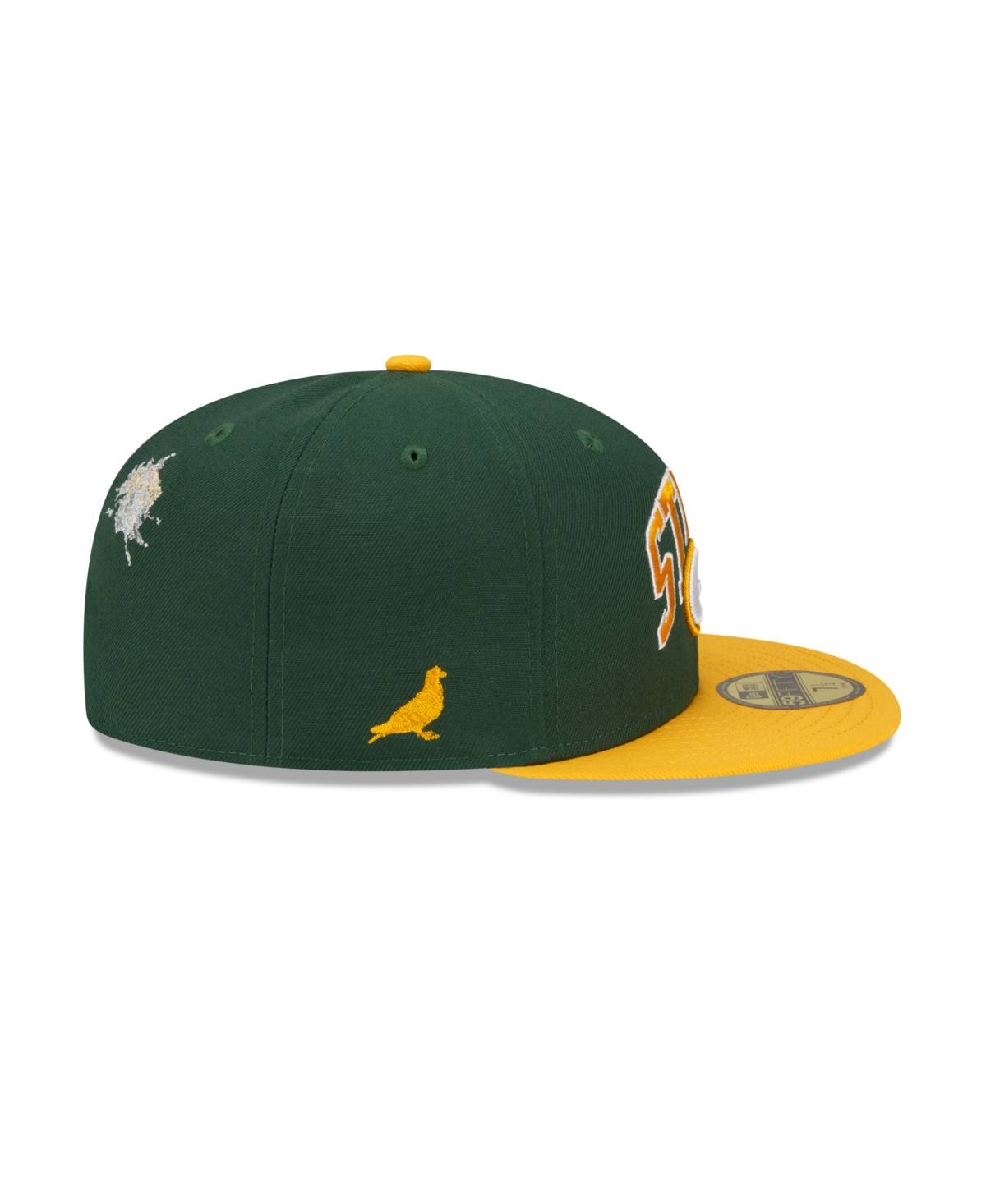 Men's New Era X Staple Gold Green Bay Packers Pigeon 59Fifty Fitted Hat - Gold