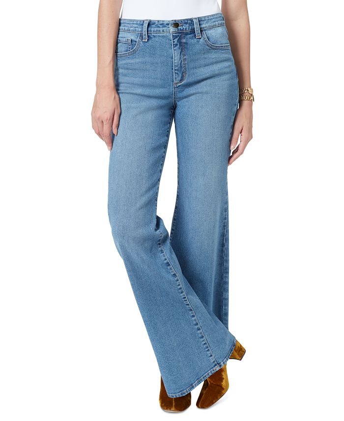 Sam Edelman Women's Bay High Rise Flared-Leg Trouser Jeans - Macy's