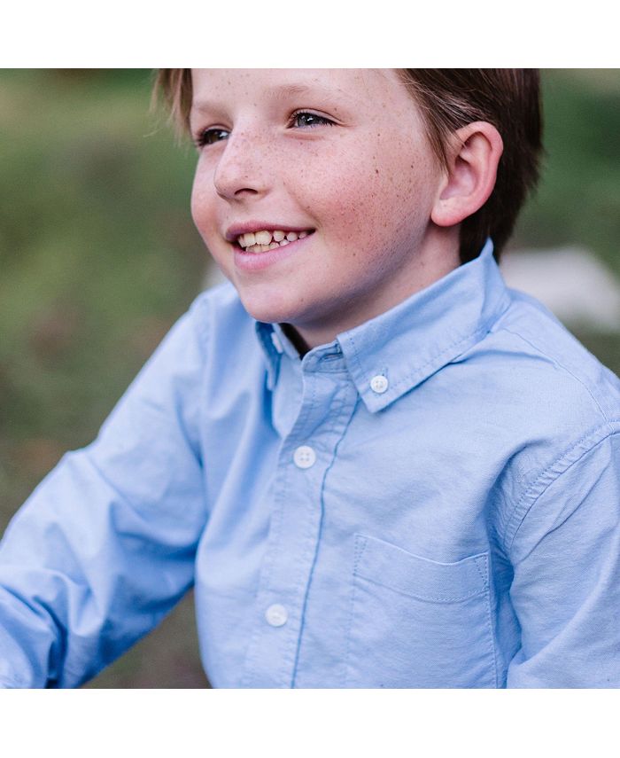 Love Henry - Boys Oxford Shirt - Green Check