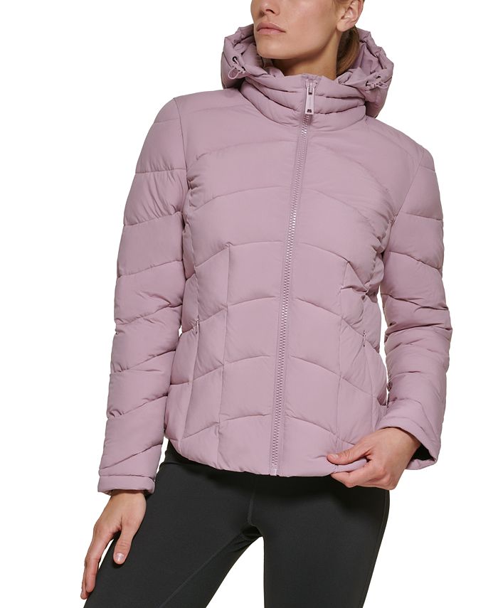 Calvin Women's Hooded Stretch Packable Created for Macy's & Reviews - Coats & Jackets - - Macy's