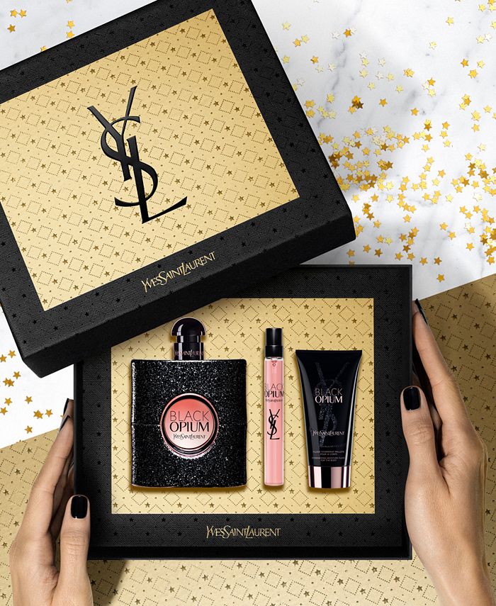 Yves Saint Laurent 3Pc. Black Opium Eau de Parfum Gift Set Macy