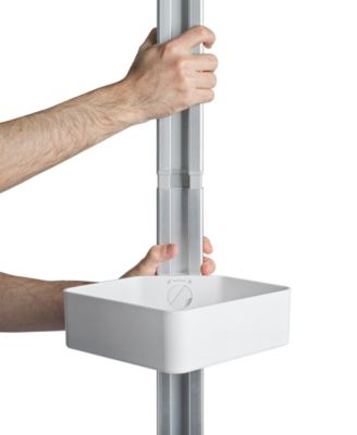 SpaStudio Tension-Pole 4-Tier Shower Caddy