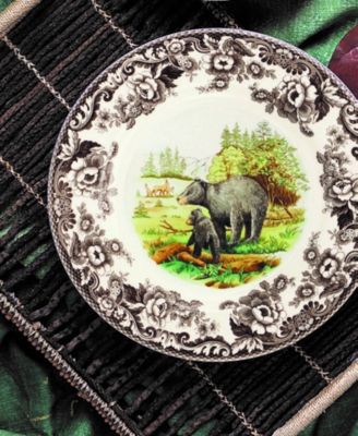 Woodland Black Bear Dinner Plate