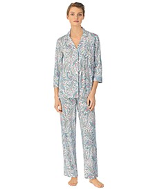 Ralph Lauren 3/4 Sleeve and Pants Pajama Set