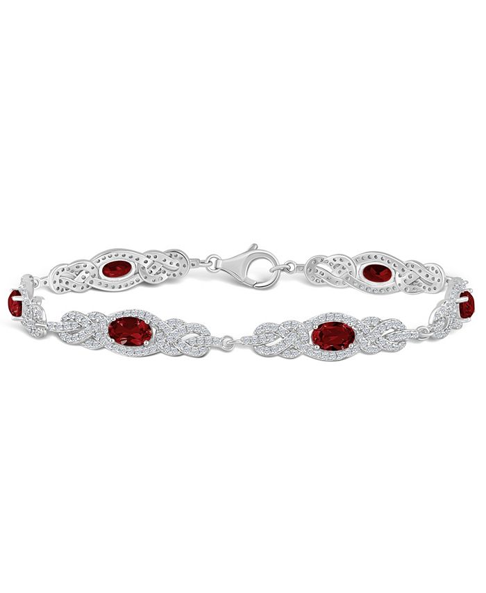Macy's shop garnet bracelet