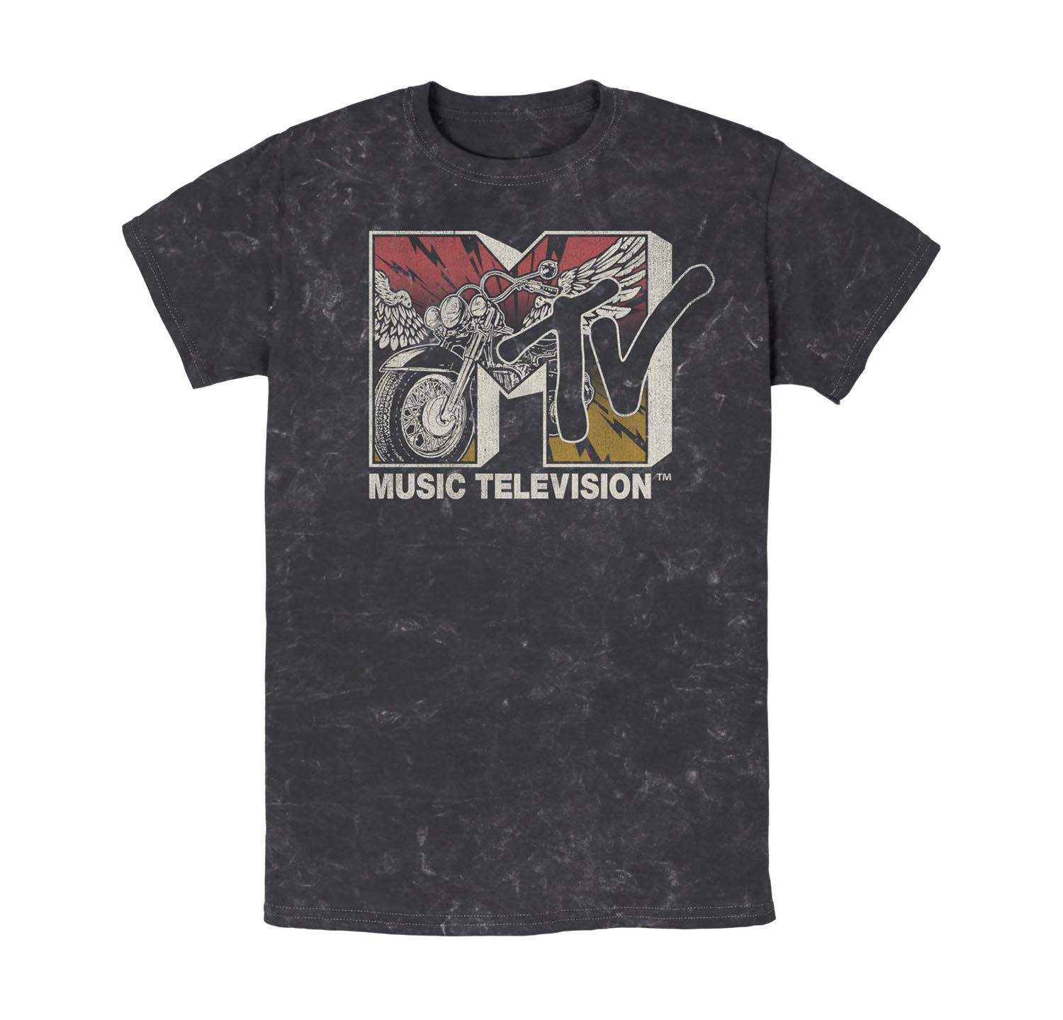 Men's MTV Music Ride Short Sleeve Mineral Wash T-shirt