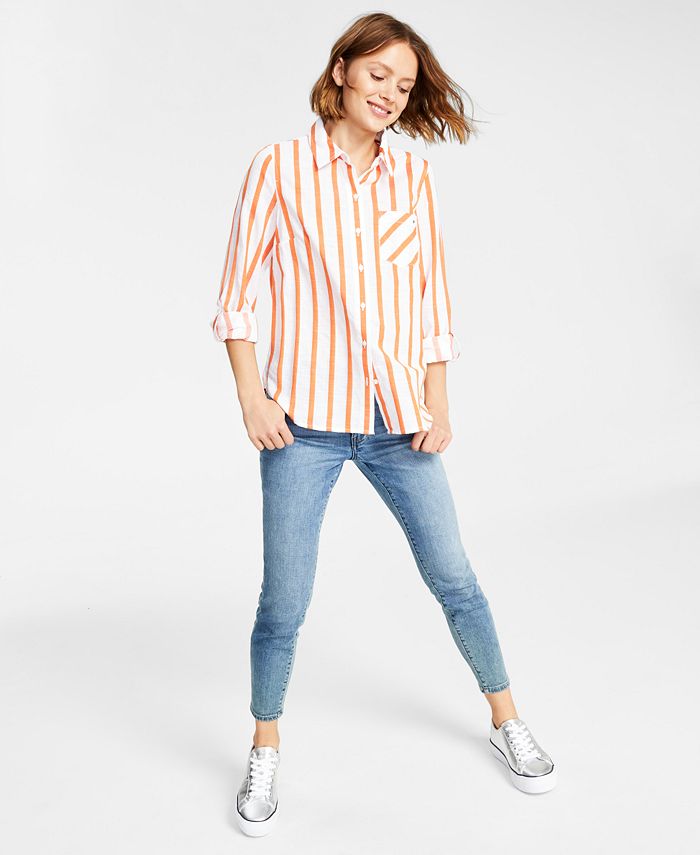 Macy's tommy hilfiger deals women's shirts