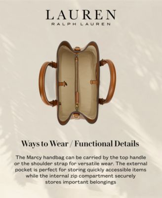 Leather Small Marcy Satchel Bag