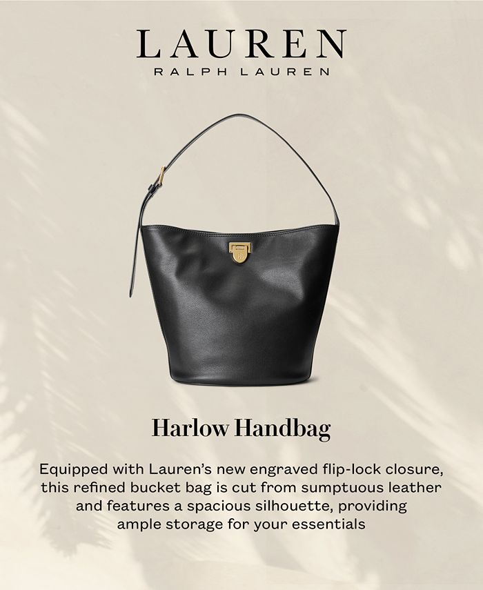Macys ralph lauren bucket bag sales