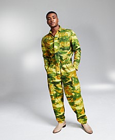 5:31 by JÉRÔME LAMAAR Men's Jungle Camouflage Jumpsuit Created for Macy's