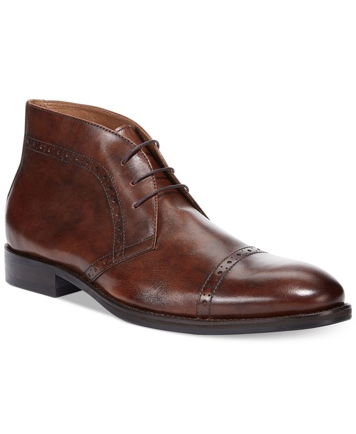 Johnston & Murphy Tyndall Cap-Toe Chukka Boots - Macy's