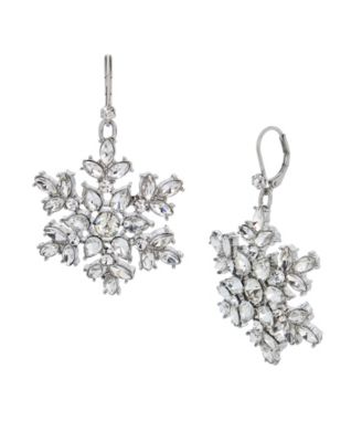 betsey johnson snowflake earrings