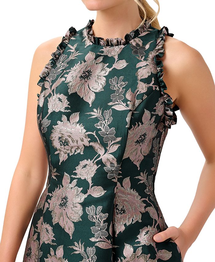 adrianna papell jacquard fit and flare