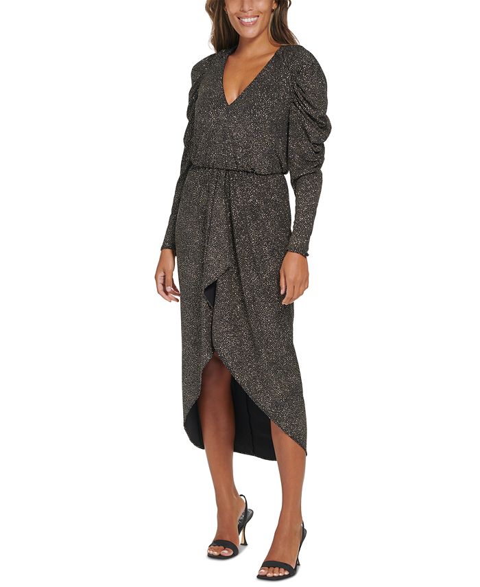 Calvin Klein Women's JulietSleeve WaterfallRuffle Dress Macy's