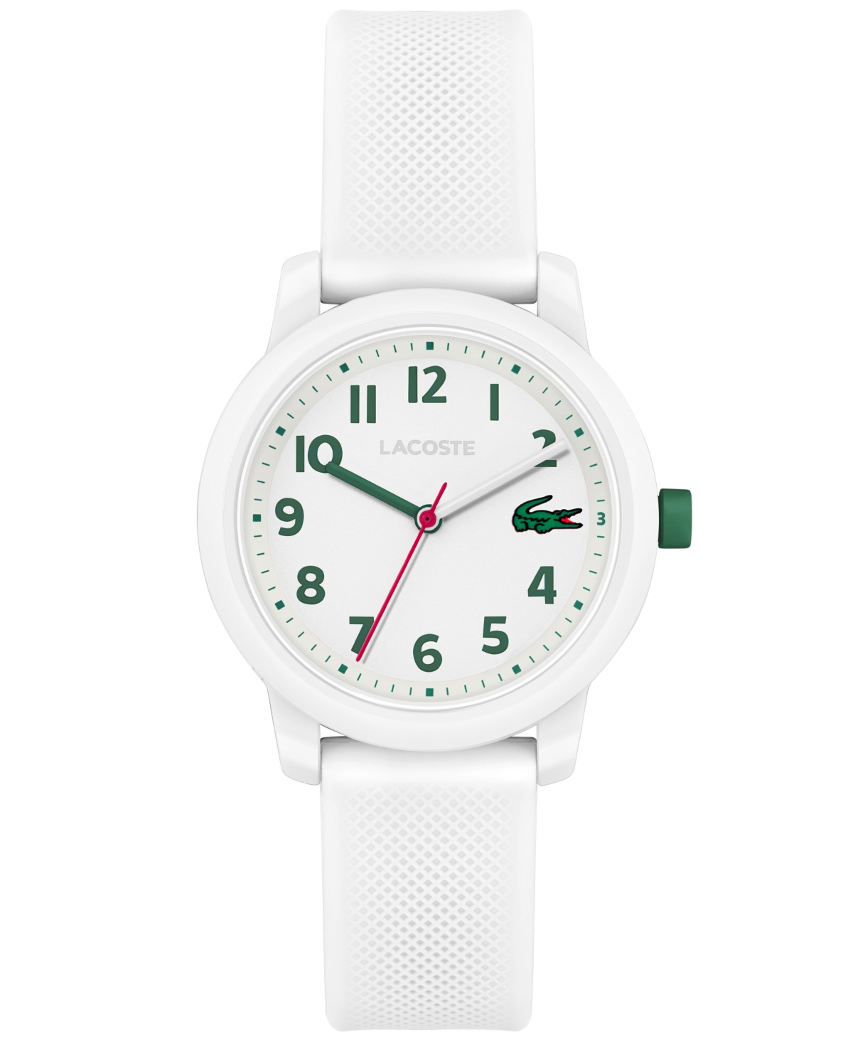 Детские часы Lacoste L.12.12 на белом силиконовом ремешке 32мм — фото 2