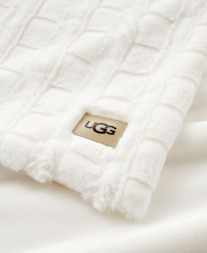 UGG® Carleen Faux Fur Throw, 50" x 70" & Reviews Blankets & Throws