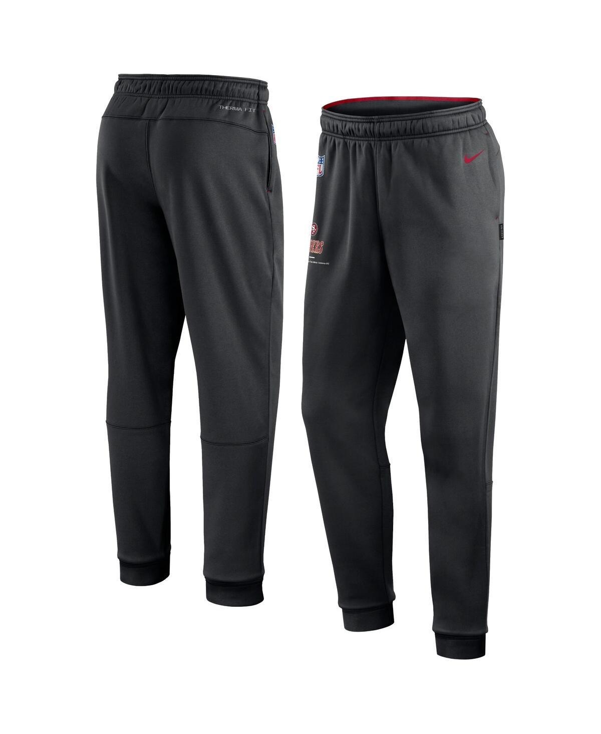 Nike Men's  Black San Francisco 49ers Sideline Logo Performance Pants
