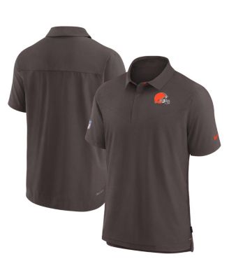 Men's Nike Brown Cleveland Browns Sideline Coaches Performance Full-Snap  Jacket