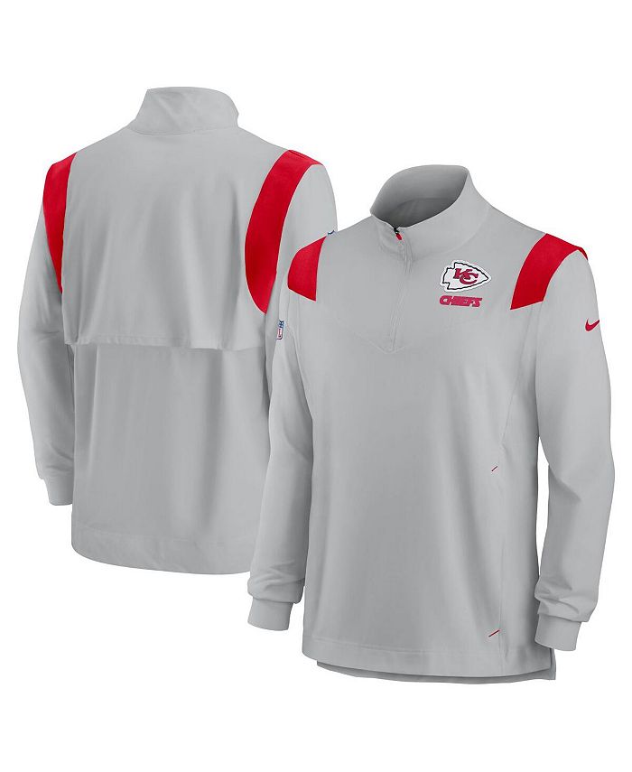 San Francisco 49ers Nike Sideline Lockup Performance Quarter-Zip Top -  Charcoal