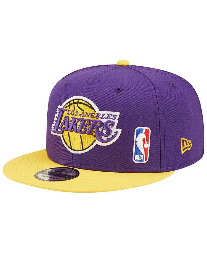 New Era Men's Purple, Gold Los Angeles Lakers Back Letter Arch 9FIFTY ...
