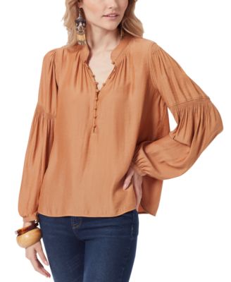 Sam Edelman - Women's Emmeline Smocking-Trimmed Blouse