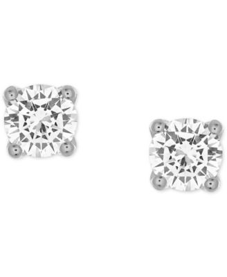 Certified Diamond Stud Earrings (1/2 ct. t.w.) in 14k White Gold featuring diamonds with the De Beers Code of Origin, Created for Macy's