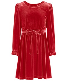 Little Girls Stretch Velour Dress, Created for Macy's