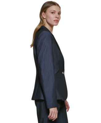 One-Button Blazer, Regular and Petite Sizes