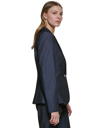 Calvin Klein - Women's One Button Blazer
