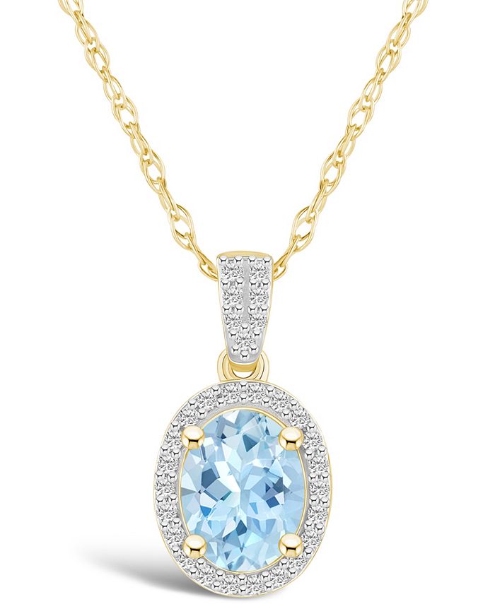 Macy's topaz clearance necklace