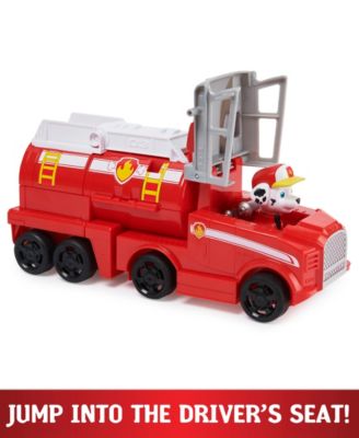 PAW Patrol Big Truck Pup's Marshall Transforming Toy Trucks with Collectible Action Figure