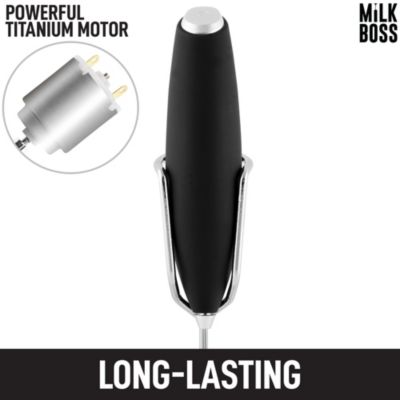 Milk Boss Milk Frother With Holster Stand