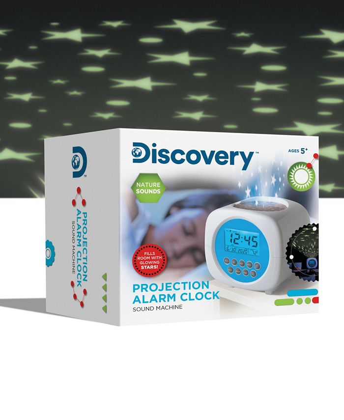 Discovery Kids Moon & Stars Projection Alarm Clock & Sound Machine Macy's
