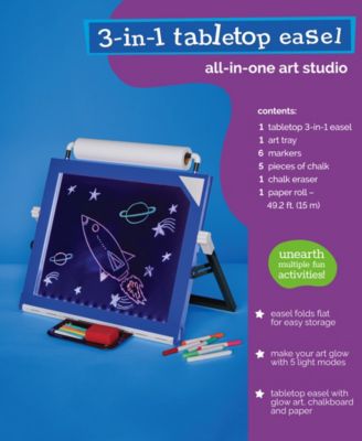 Kid's Art Tabletop 3 in 1 LED Easel Set, Created for Macy's
