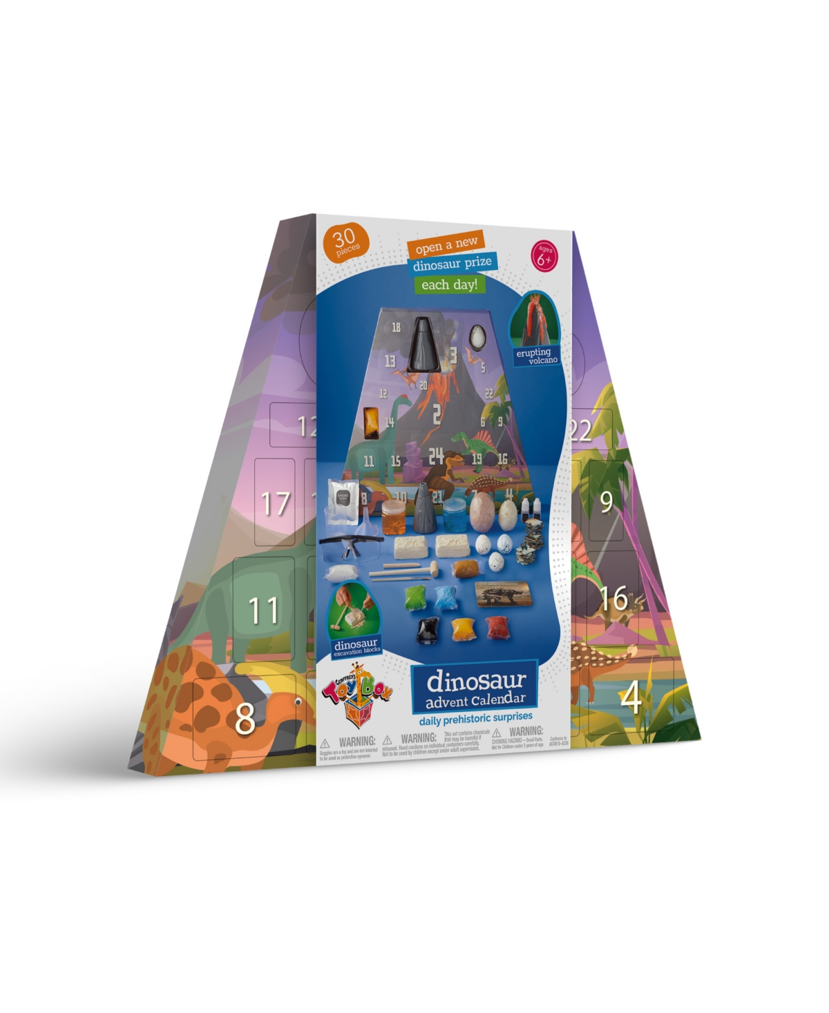Shop Geoffrey's Toy Box Closeout!  Dinosaur Advent Calendar, Dinosaurs Themed Holiday Presents For Advent  In Open Miscellaneous
