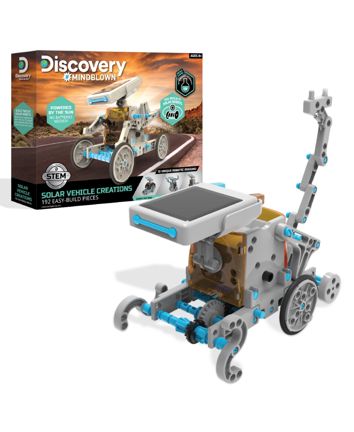 Discovery Mindblown Solar Vehicle Creation Easy Build Set, 198 Piece In Open Miscellaneous