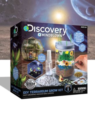 Discovery Kids DIY Terrarium Grow Kit, Fast-Growing Indoor Mini Garden