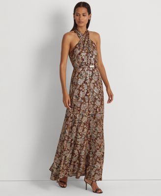 Lauren Ralph Lauren - Women's Paisley Metallic Jacquard Gown