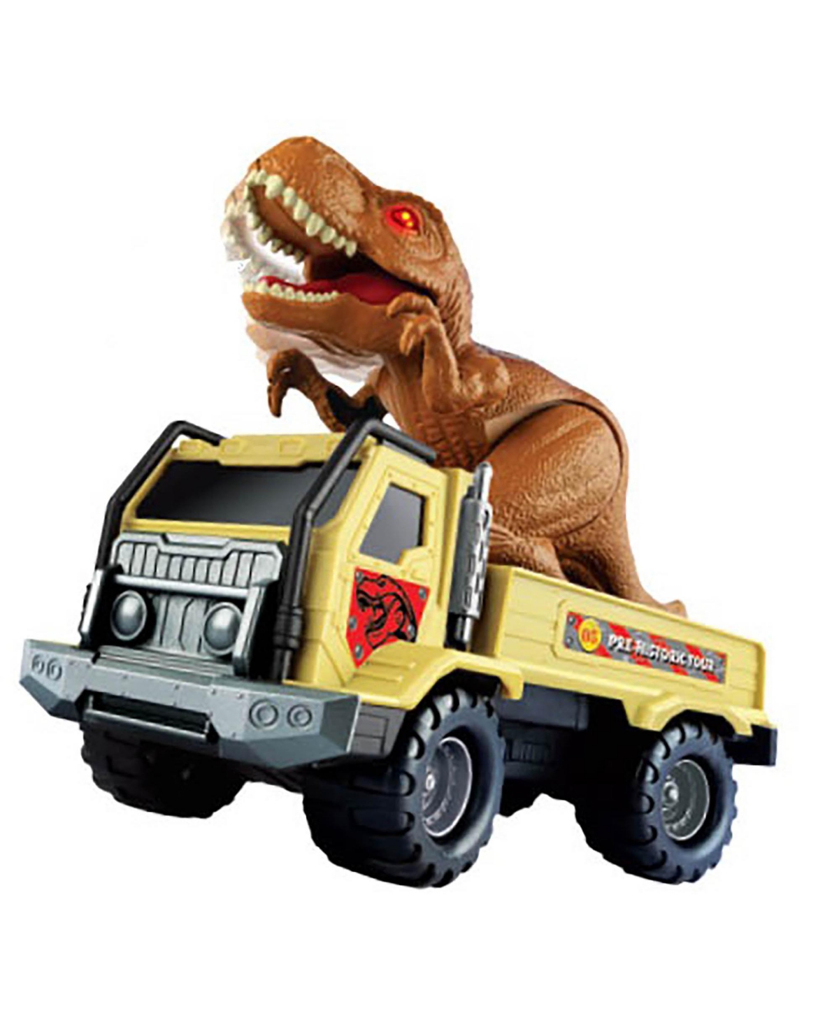 Redbox Prehistoric Times Trex Transporter Light Sounds Children's Play Truck Dinosaur Figurine In Multi