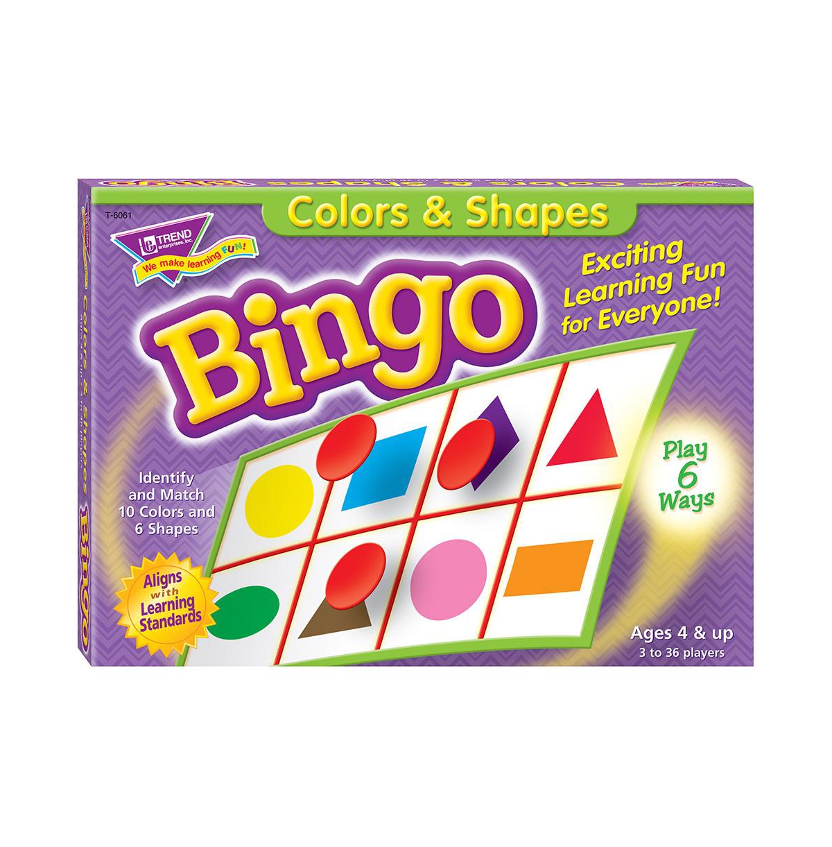 Trend Enterprises Trend Colors Shapes Bingo Game In Multi