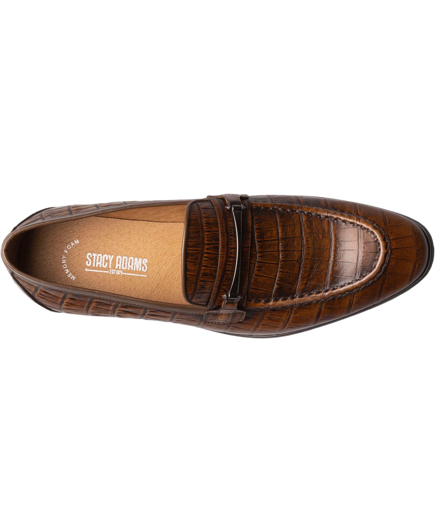 Мужские туфли Stacy Adams Ferdinand Moc Toe Slip On, цвет: Коньячный — фото 6